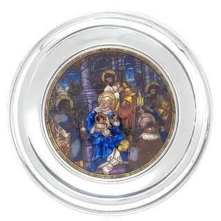 1981 US Historical STAINED GLASS Cathedral Christmas