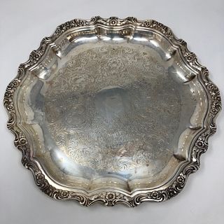 Vintage Silverplate Tray THE GROSVENOR Gorham Co 06550