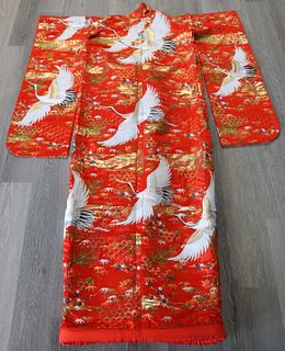 Japanese Embroidered Wedding Kimono.
