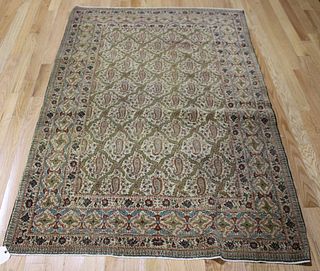 Antique And Finely Hand Woven Kerman Style Area