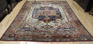 Antique and Finely Woven Serapi Style Roomsize