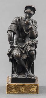 After Barbedienne, Bronze Michelangelo’s Thinker