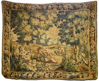 Continental Verdure Landscape Hunting Tapestry