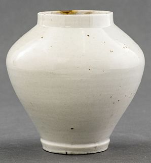 Korean Joseon Dynasty White Porcelain Moon Jar
