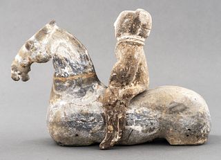 Han Dynasty Horse with Removable Rider