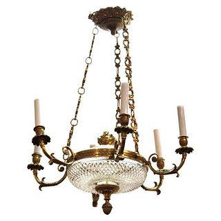 French Empire Revival Style Chandelier