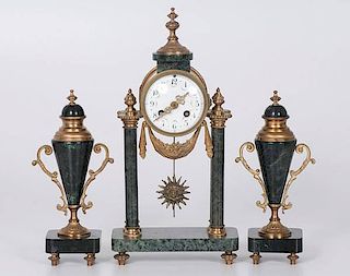 French Clock Garniture 