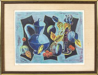 Tony Agostini "Still Life With Fruit" Lithograph