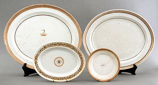 Group of Chinese Export Serving Trays, 18th C