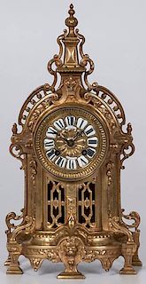 French Brass Shelf Clock 