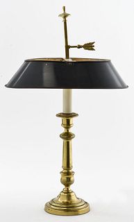 Empire Style Gilt Metal Bouillotte Lamp