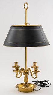 Louis XVI Style Gilt Bronze Bouillotte Lamp