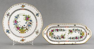 Herend 'Indian Basket' Porcelain Serving Platters
