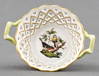 Herend 'Rothschild Bird' Porcelain Basket
