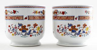 Bernardaud Limoges Porcelain Cache Pots, Pair