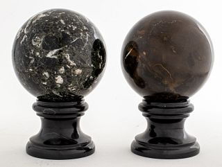 Neoclassical Style Polished Stone Spheres, 2