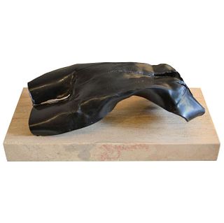 Abstract Reclining Bronze Nude Figural Sculpture