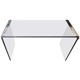 Glass and Chrome Waterfall Pace Collection Console