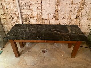 Marble Top Library Table
