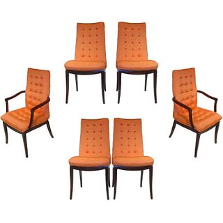 Set of Six Directional Dining Chairs