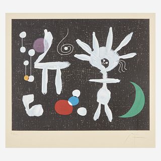 After Joan Miró (Spanish, 1893-1983) Rose Matinale au clair de la Lune