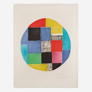 Sonia Delaunay (French/Ukrainian, 1885-1979) Untitled (Circular Composition)