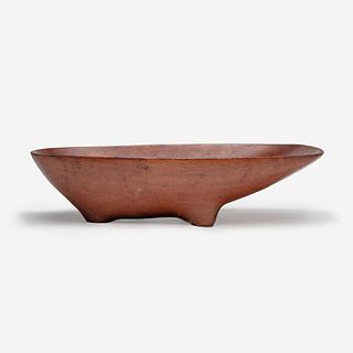 Emil Milan (American, 1922-1985) Carved Footed Bowl, Honduras/USA, circa 1964