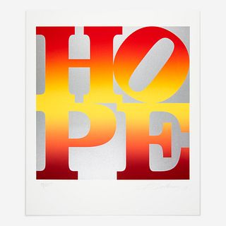 Robert Indiana (American, 1928-2018) Autumn (from Four Seasons of Hope (Silver))
