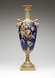 A Royal Worcester porcelain thistle vase