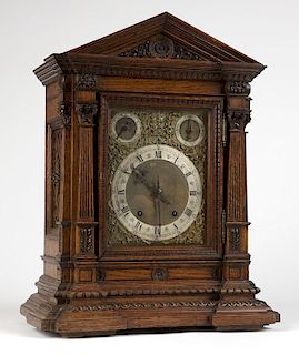 A Black Forest mantel clock