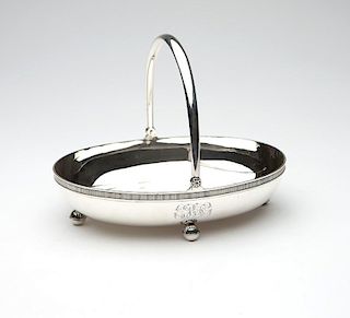 A .875 silver swing-handle basket, Carl Faberge