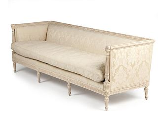 A contemporary Louis XVI-style sofa