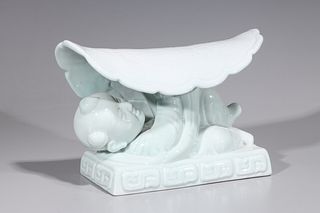Chinese White Glazed Song Style Pillow