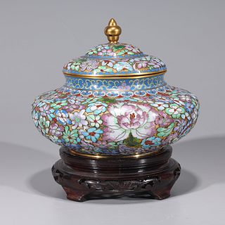 Chinese Cloisonne Enameled Covered Vessel