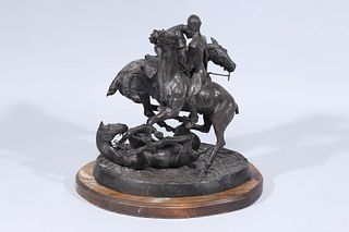 Bronze Horses & Riders Statue