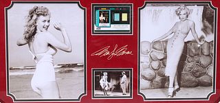 Framed Marilyn Monroe Pictures with Clothing Swatches