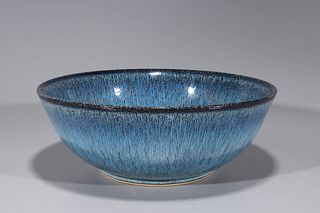 Chinese Flambe Glazed Porcelain Bowl