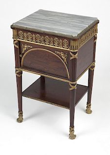 A gilt bronze-mounted bedside cabinet, Zwiener