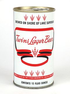 1968 Twins Lager Beer 12oz Tab Top T132-11