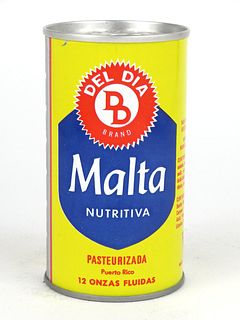 1968 Del Dia Malta 12oz Tab Top T58-28