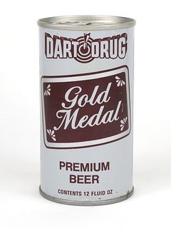1965 Dart Drug Gold Medal Beer 12oz Tab Top TT58-13