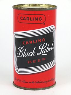 1962 Carling Black Label Beer 12oz Flat Top 37-40.2
