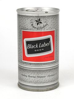 1968 Black Label Beer 12oz Tab Top T42-28