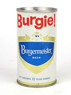 1970 Burgermeister "Burgie!" Beer 12oz Tab Top T51-28