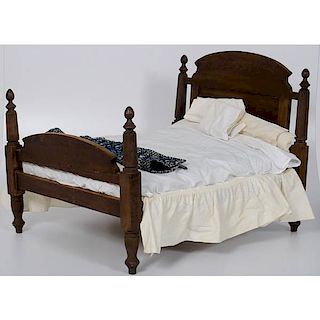 Turned Wood Doll Bed 