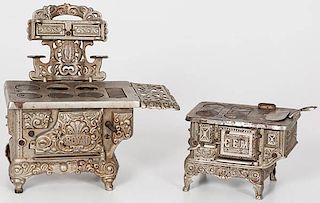 Royal and Gem Cast Iron Miniature Stoves 