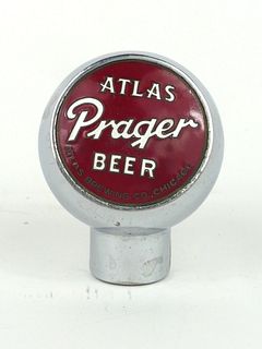 1948 Atlas Prager Beer  Ball Knob BTM-100