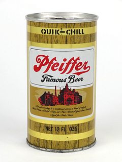 1967 Pfeiffer Famous Beer (Evansville) 12oz Tab Top T108-11.2