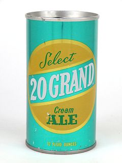 1969 20 Grand Cream Ale 12oz Tab Top T132-10