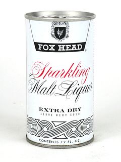 1968 Fox Head Sparkling Malt Liquor 12oz Tab Top T66-11